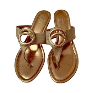 Impo Flex Silver Sandals Size 8 1/2 Wide